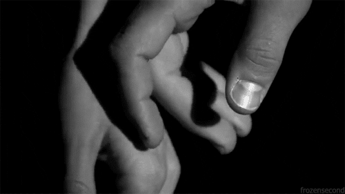 holding my hand